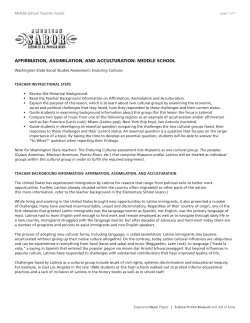 AFFIRMATION, ASSIMILATION, AND ACCULTURATION: MIDDLE