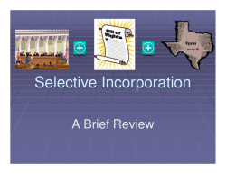 Selective Incorporation