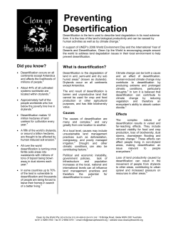 Preventing Desertification