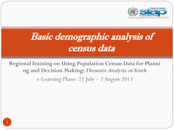 Basic demographic analysis of census data