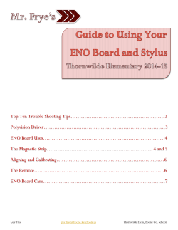 ENO Board Guide - Boone County Schools