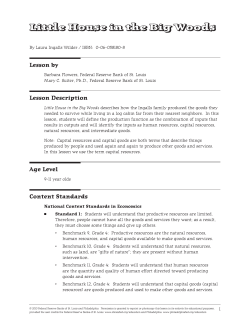 Little House in the Big Woods Lesson