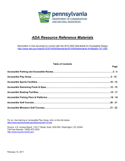 ADA Resource Reference Materials