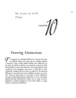 Drawing Distinctions - Columbia University