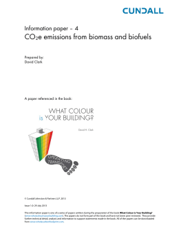 CO2e emissions from biomass and biofuels