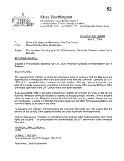 52. Proclamation Declaring April 24, 2009