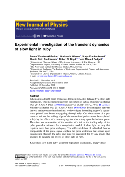 Experimental investigation of the transient dynamics of slow light in