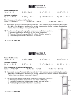 ANSWERS ON BACK - WJHS 8B / FrontPage