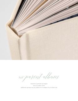 includes 15 spreads (30 pages) linen or leather cover additional