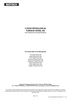 3 zone metrological furnace model 465