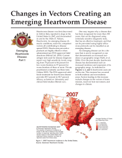 P2643 Changes in Vectors Creating an Emerging Heartworm Disease