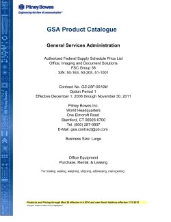 GSA Master Catalogue