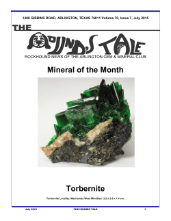 Mineral of the Month Torbernite - Arlington Gem and Mineral Club