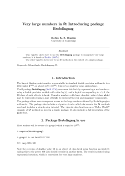 Introducing package Brobdingnag