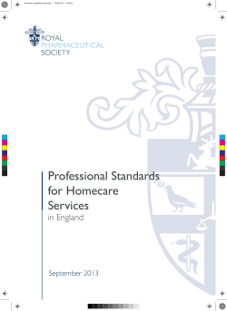 Professional Standards for Homecare Services