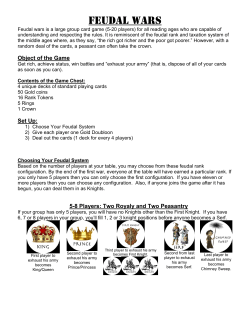 Feudal Wars - Intaglio Pictures and positive expression