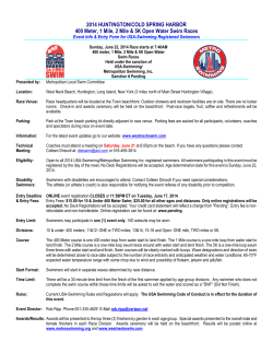2014 HUNTINGTON/COLD SPRING HARBOR 400 Meter, 1 Mile, 2
