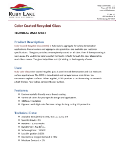 Color Coated Recycled Glass
