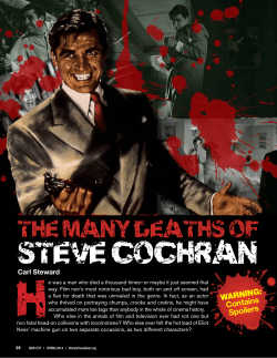 The Many Deaths of Steve Cochran