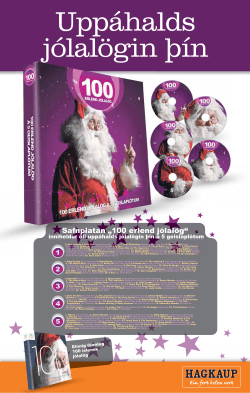 Safnplatan &bdquo;100 erlend j&oacute;lal&ouml;g&ldquo;