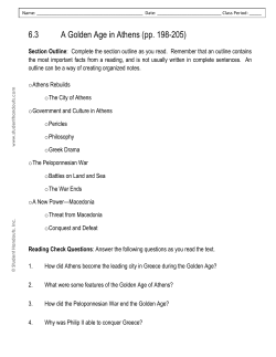 6.3 A Golden Age in Athens (pp. 198-205)