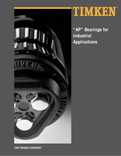 AP Bearings for Industrial Applications