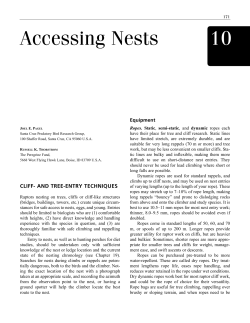 Accessing Nests - Raptor Research Foundation