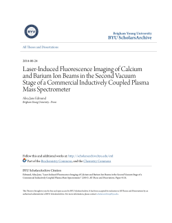 Laser-Induced Fluorescence Imaging of Calcium and Barium Ion