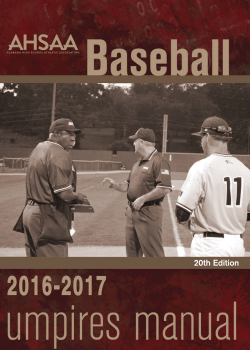 2016 Baseball Umpires Manual