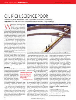Islam and Science: Oil rich, science poor