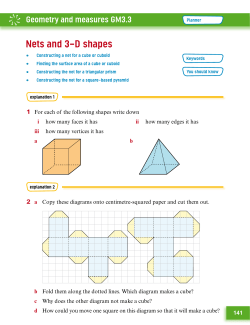 141 1 For each of the following shapes write down i how many faces