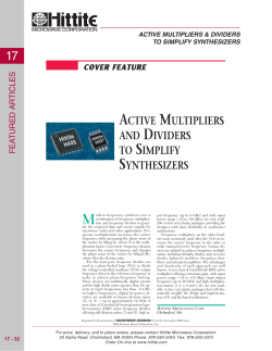 active multipliers and dividers to simplify