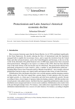 Protectionism and Latin America`s historical economic decline