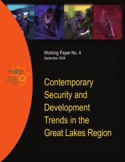 Contemporary Security and Development Trends in the Great Lakes