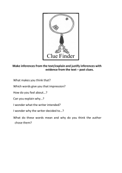 Clue Finder - Kibworth Primary School