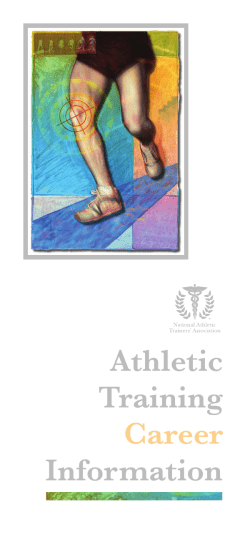 Athletic Training Career Information