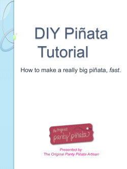 DIY Pi&ntilde;ata Tutorial - The Original Panty Pinata
