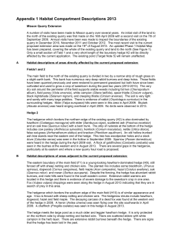 Appendix 1 Habitat Compartment Descriptions 2013