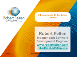 Introduction to Qt Container Classes