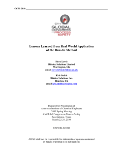 Lessons Learned from Real World Application of the Bow