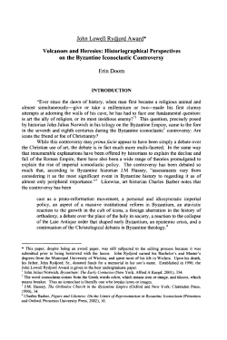 John Lowell Rydjord Award* Volcanoes and Heresies