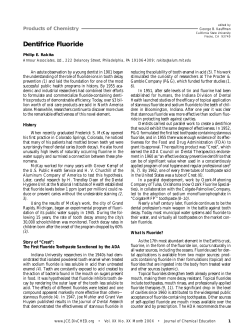 Dentifrice Fluoride - Armour Associates,Ltd.