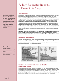 Reduce Rainwater Runoff... It Doesn`t Go Away!