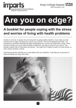 Stress and worry in physical illness