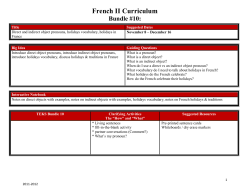 French II Curriculum