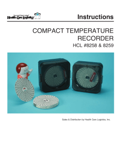 Instructions - Health Care Logistics