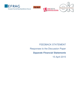 Feedback statement on responses to its Discussion Paper