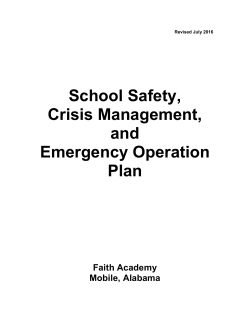 Crisis Management Policy