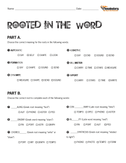 Rooted in the Word