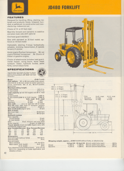 JD480 FORKLIFT
